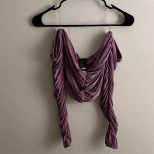 Libian Mauve Draped Top